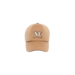 Max Mara Ordine Cashmere Double Drap Baseball Cap in Camel | Hats | Luxury Shoes 
