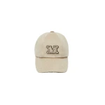 Max Mara Ordine Cashmere Drap Baseball Cap in Sand | Hats | Luxury Shoes 