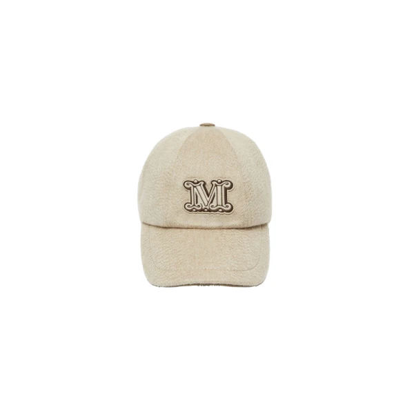 Ordine Cashmere Drap Baseball Cap in Sand