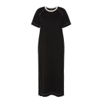 Max Mara Oscuri Long Cotton-Blend Jersey Dress in Black | Maxi Dresses | Luxury Shoes 