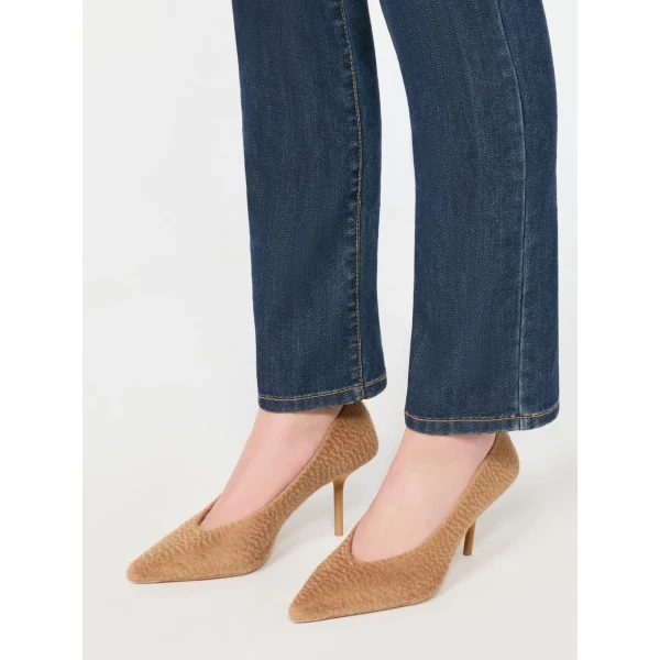 Max Mara Oscuro Camel Drap Court Shoes in Camel | Heels | Luxury Shoes 