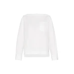 Max Mara Oscuro Cotton Poplin Blouse in White | Blouse | Luxury Shoes 