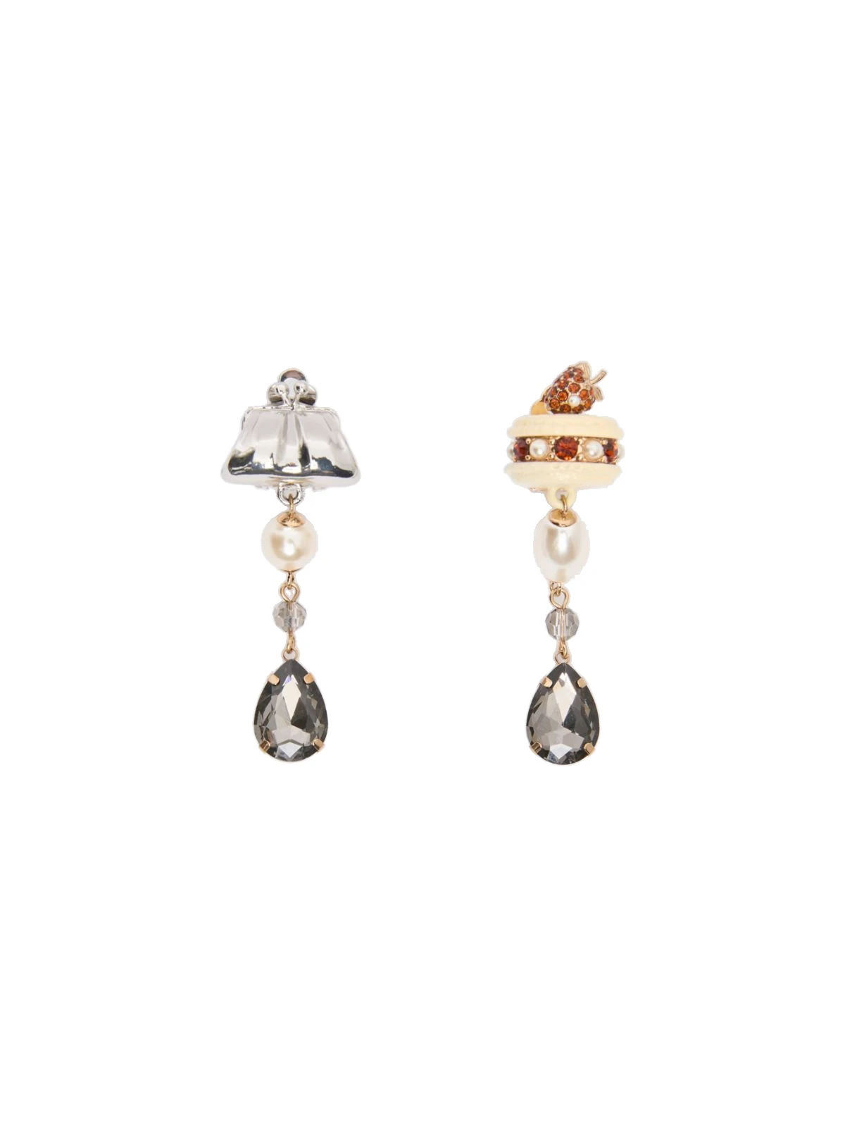 Max Mara Ottano Drop Pendant Earrings in Silver Max Mara Ottano Drop Pendant Earrings in Silver | Earrings | Luxury Shoes