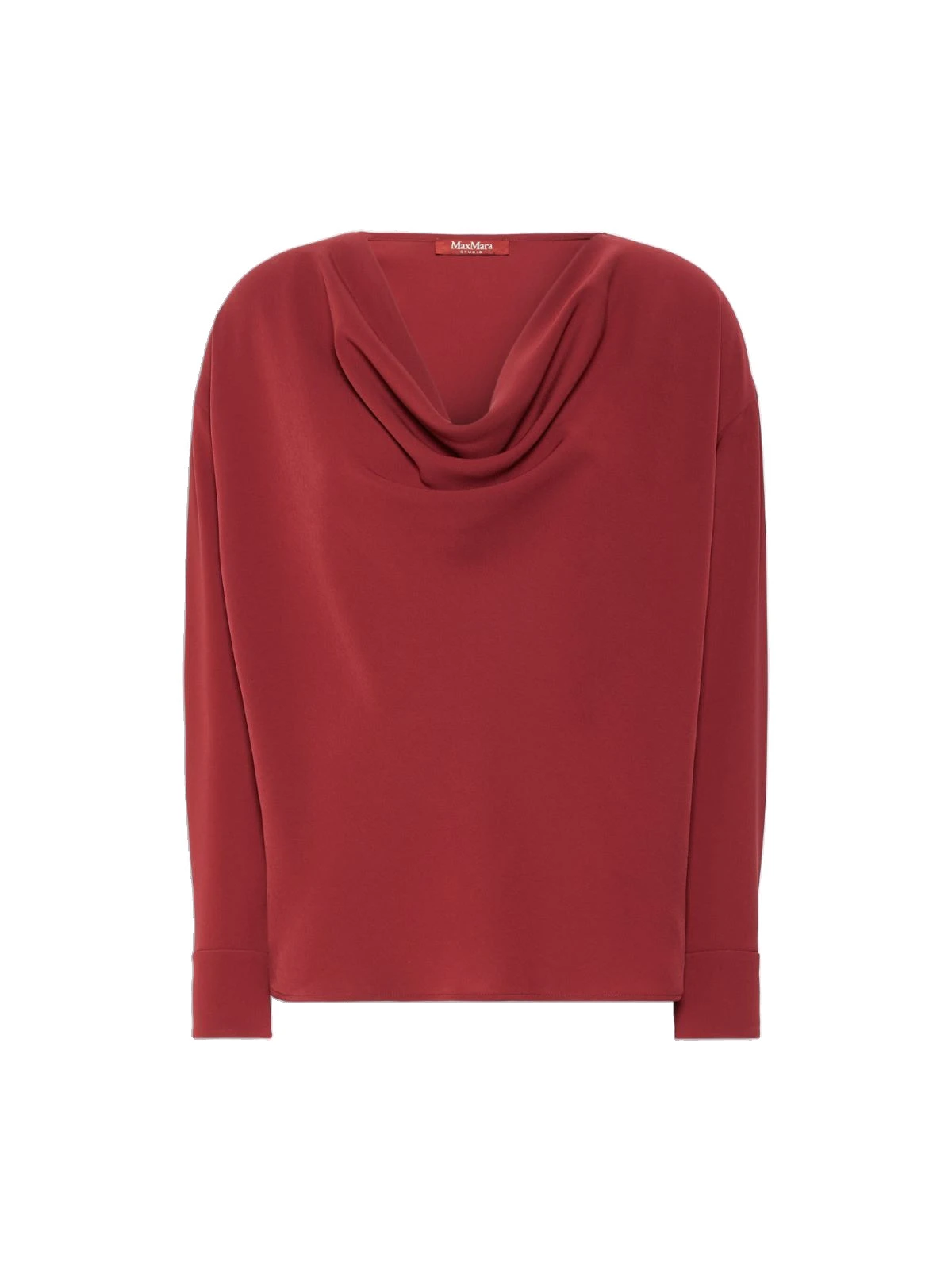 Max Mara Ottimo Technical Cady Blouse in Ruby Max Mara Ottimo Technical Cady Blouse in Ruby | Blouse | Luxury Shoes