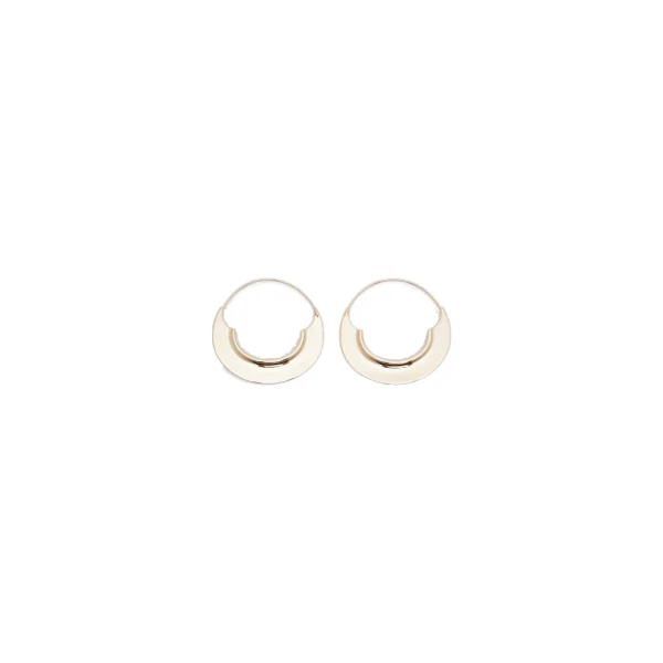 Otto Crescent Hoop Earrings in Bronze