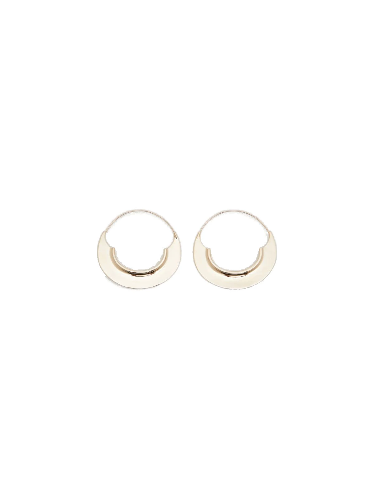 Max Mara Otto Crescent Hoop Earrings in Bronze Max Mara Otto Crescent Hoop Earrings in Bronze | Earrings | Luxury Shoes