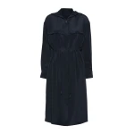 Max Mara Ovatte Silk Crepe de Chine Overcoat in Ultramarine | Coats | Luxury Shoes 