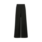 Max Mara Ovvio Wide Leg Wool Trousers in Black | Wide leg pants | Luxury Shoes 
