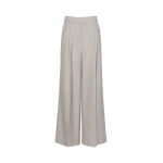 Max Mara Ovvio Wide Leg Wool Trousers in Hazelnut Brown | Wide leg pants | Luxury Shoes 