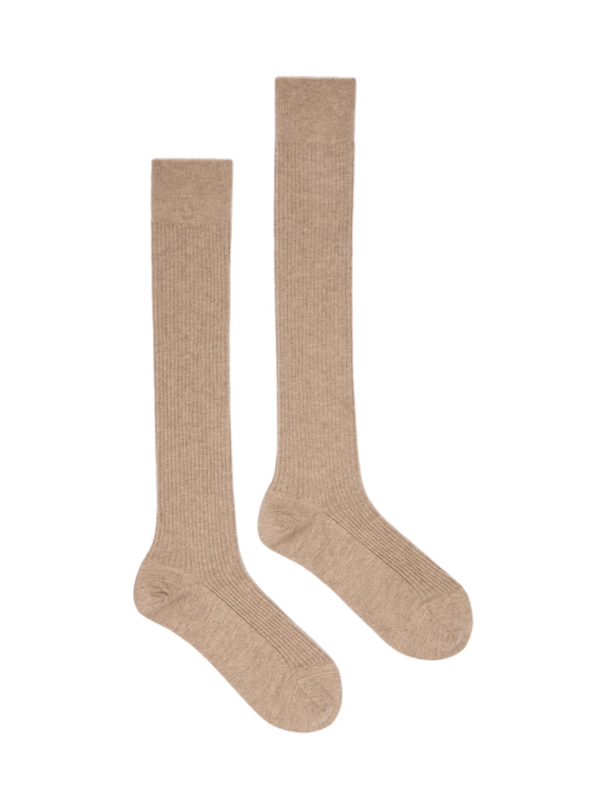 Max Mara Oxiria Ribbed Cashmere Socks in Beige Max Mara Oxiria Ribbed Cashmere Socks in Beige | Accessories | Luxury Shoes
