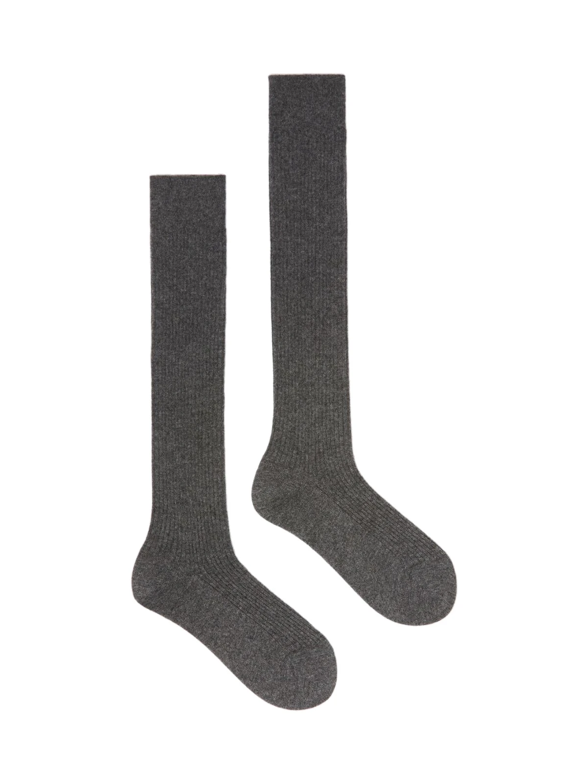 Max Mara Oxiria Ribbed Cashmere Socks in Dark Grey Max Mara Oxiria Ribbed Cashmere Socks in Dark Grey | Accessories | Luxury Shoes