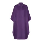 Max Mara Paggio Wool-Blend Maxi Cape in Purple | Coats | Luxury Shoes 
