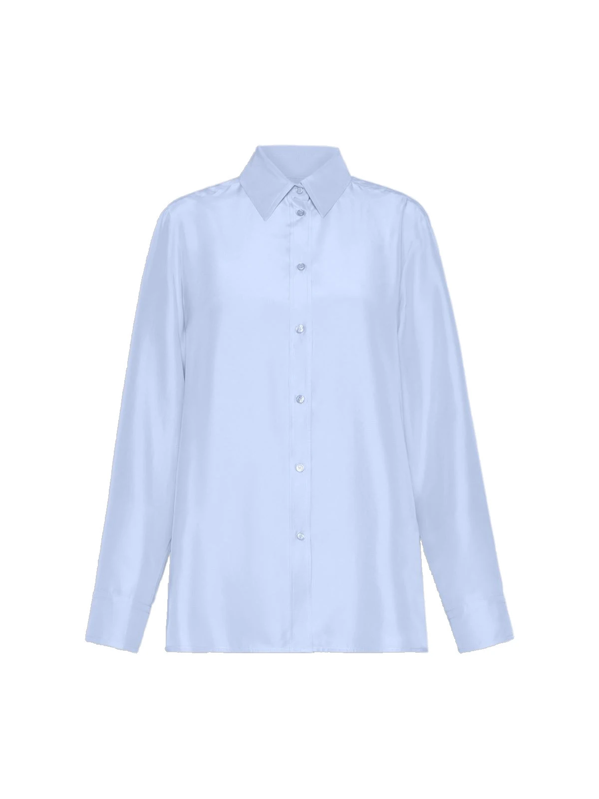 Max Mara Palanca Silk Habotai Shirt in Light Blue Max Mara Palanca Silk Habotai Shirt in Light Blue | Shirts | Luxury Shoes