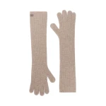 Max Mara Palmi Long Cashmere Gloves in Honey | Gloves | Luxury Shoes 