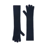 Max Mara Palmi Long Cashmere Gloves in Ultramarine | Gloves | Luxury Shoes 