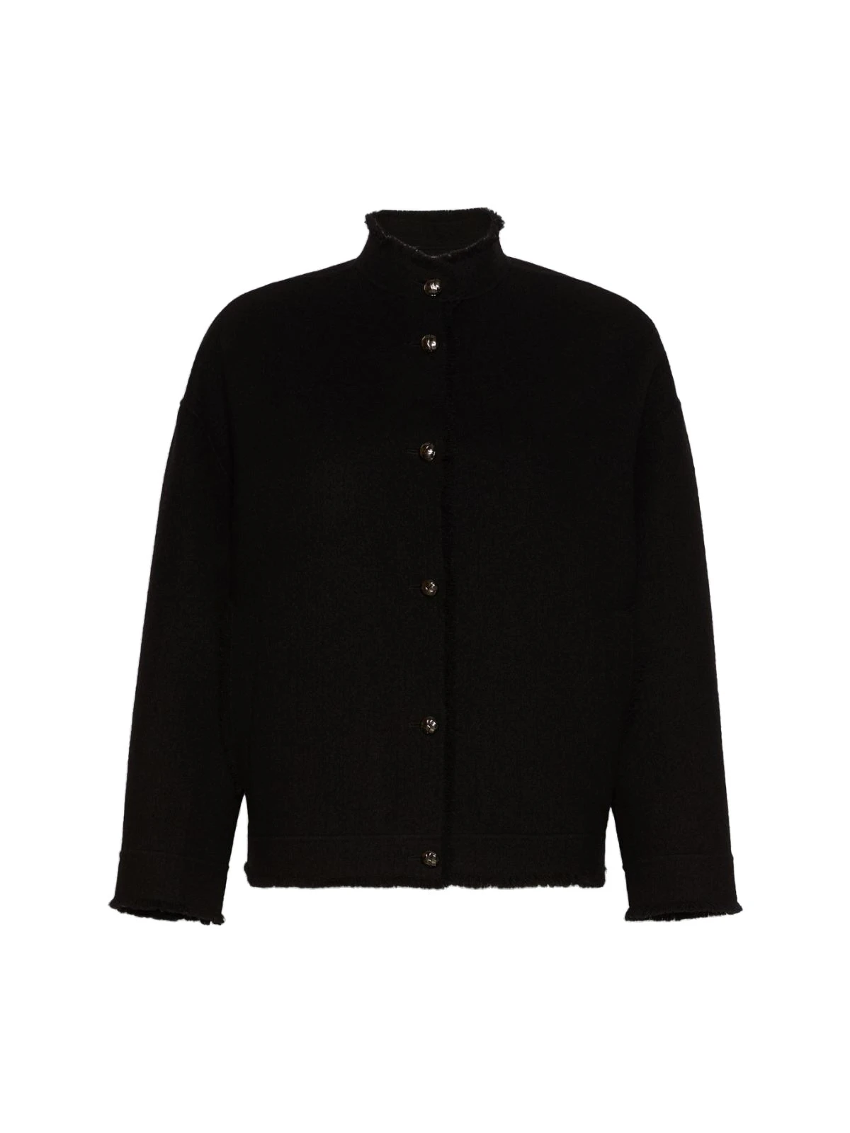Max Mara Palmizi Double Jersey Wool Bomber Jacket in Black Max Mara Palmizi Double Jersey Wool Bomber Jacket in Black | Blazers | Luxury Shoes