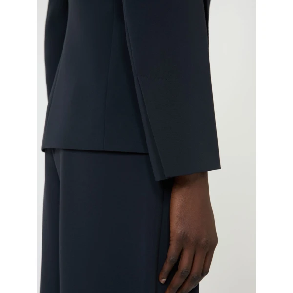 Max Mara Palo Cady Sash Jacket in Midnight Blue | Blazers | Luxury Shoes 