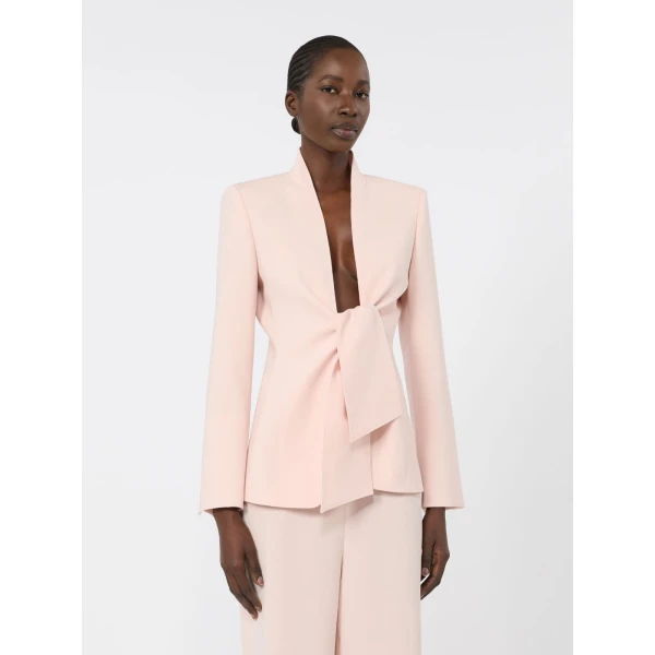Max Mara Palo Cady Sash Jacket in Pink | Blazers | Luxury Shoes 