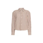 Max Mara Panetto Boxy Cotton Poplin Shirt in Terra Cotta | Shirts | Luxury Shoes 
