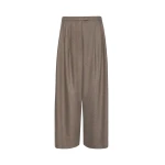 Max Mara Panfilo Flared Wool Flannel Trousers in Turtledove | Wide leg pants | Luxury Shoes 