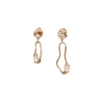 Max Mara Pantera Bead and Pendant Earrings in Gold | Earrings | Luxury Shoes 