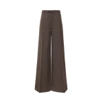 Max Mara Pantone Batavia Wool Trousers in Mud | Wide leg pants | Luxury Shoes 