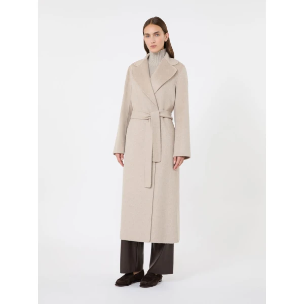 Max Mara Paola Belted Wool and Cashmere Coat in Beige | Wool Coat | Luxury Shoes 