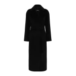 Max Mara Paola Belted Wool and Cashmere Coat in Black | Wool Coat | Luxury Shoes 