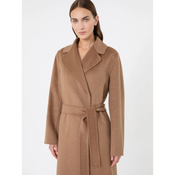 Max Mara Paola Belted Wool and Cashmere Coat in Camel | Wool Coat | Luxury Shoes 