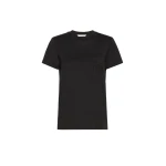 Max Mara Papaia Cotton Jersey T-Shirt in Black | T-shirts | Luxury Shoes 