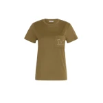 Max Mara Papaia Cotton Jersey T-Shirt in Khaki | T-shirts | Luxury Shoes 