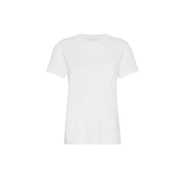 Papaia Cotton Jersey T-Shirt in Optical White