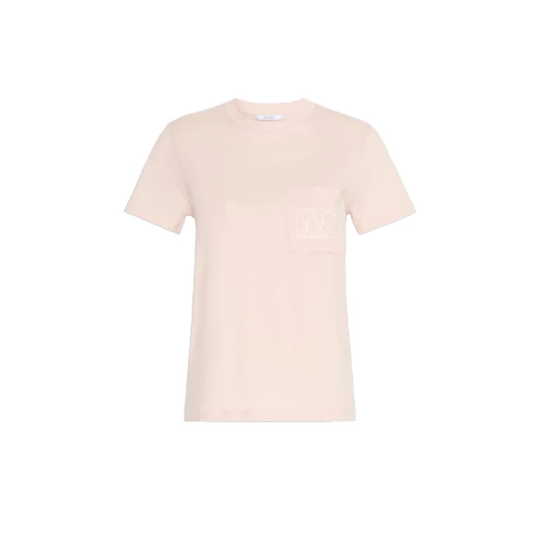 Papaia Cotton Jersey T-Shirt in Pink