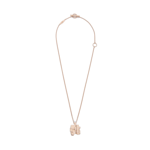 Max Mara Parata Metal Pendant Necklace in Bronze | Women | Luxury Shoes 