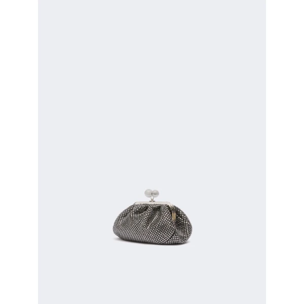 Max Mara Pasticcino Bag Extra Small with Rhinestones in Black | Mini Bags | Luxury Shoes 
