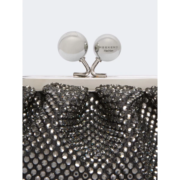 Max Mara Pasticcino Bag Extra Small with Rhinestones in Black | Mini Bags | Luxury Shoes 