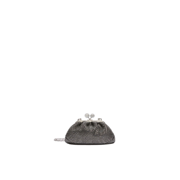 Max Mara Pasticcino Bag Extra Small with Rhinestones in Black | Mini Bags | Luxury Shoes 