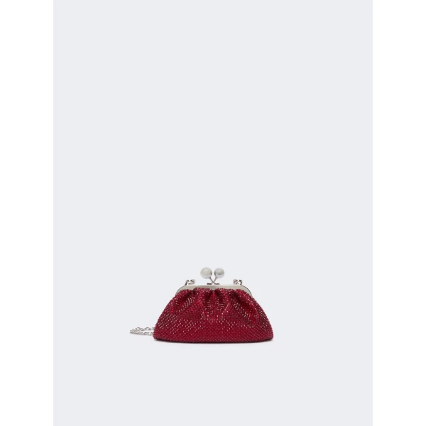 Max Mara Pasticcino Bag Extra Small with Rhinestones in Red | Mini Bags | Luxury Shoes 