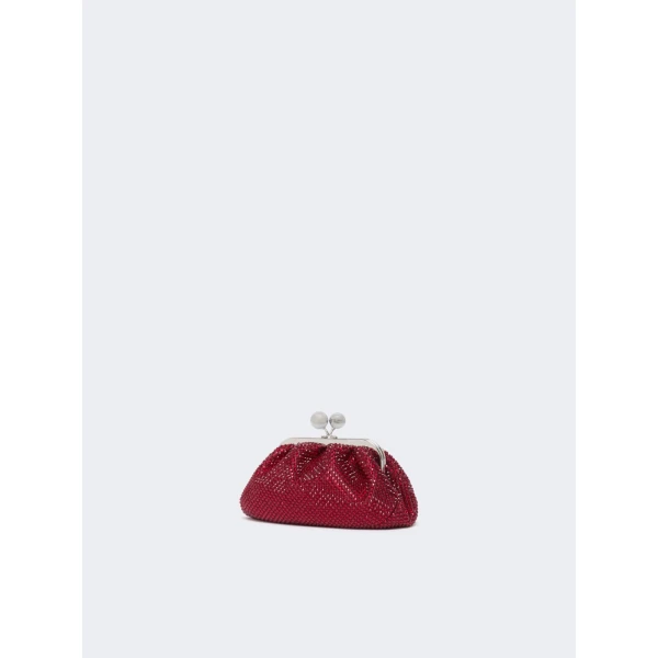 Max Mara Pasticcino Bag Extra Small with Rhinestones in Red | Mini Bags | Luxury Shoes 