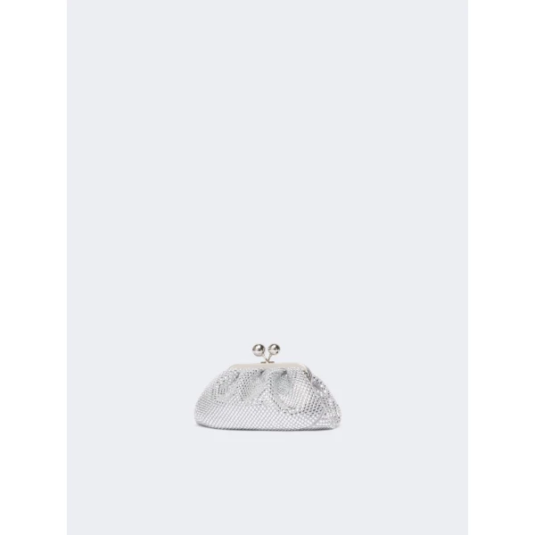 Max Mara Pasticcino Bag Extra Small with Rhinestones in White | Mini Bags | Luxury Shoes 
