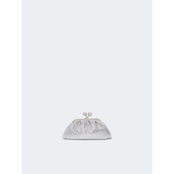 Max Mara Pasticcino Bag Extra Small with Rhinestones in White | Mini Bags | Luxury Shoes 