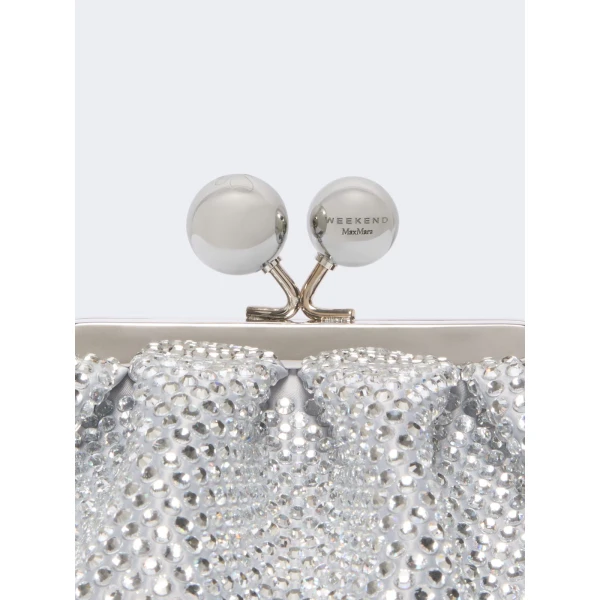 Max Mara Pasticcino Bag Extra Small with Rhinestones in White | Mini Bags | Luxury Shoes 