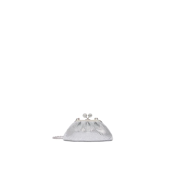 Max Mara Pasticcino Bag Extra Small with Rhinestones in White | Mini Bags | Luxury Shoes 