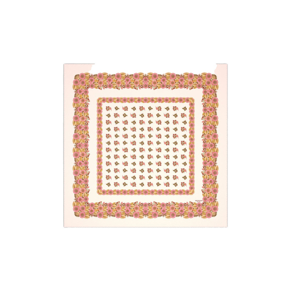 Max Mara Patterned Silk Twill Foulard in Natural | Scarves | Luxury Shoes 