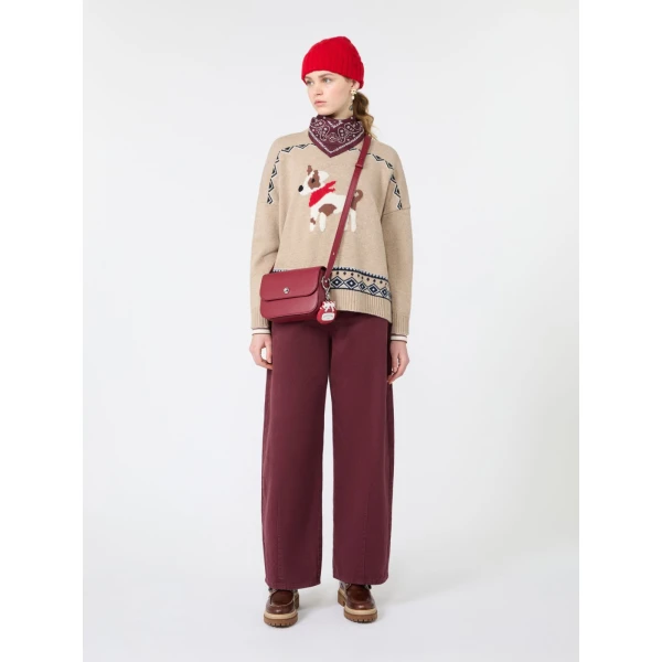 Max Mara Pavidi Wool Jacquard Jumper in Sand Style 2 | Sweaters | Luxury Shoes 