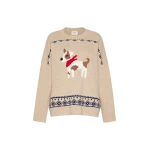 Max Mara Pavidi Wool Jacquard Jumper in Sand Style 2 | Sweaters | Luxury Shoes 