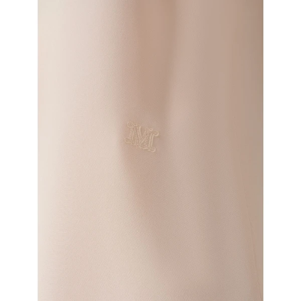 Max Mara Pavido Silk Crepe de Chine Top in Pink | Blouse | Luxury Shoes 