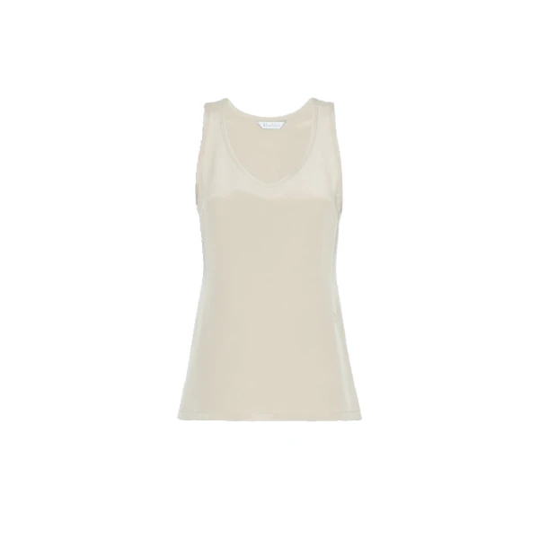 Pavido Silk Crepe de Chine Top in Stone Grey