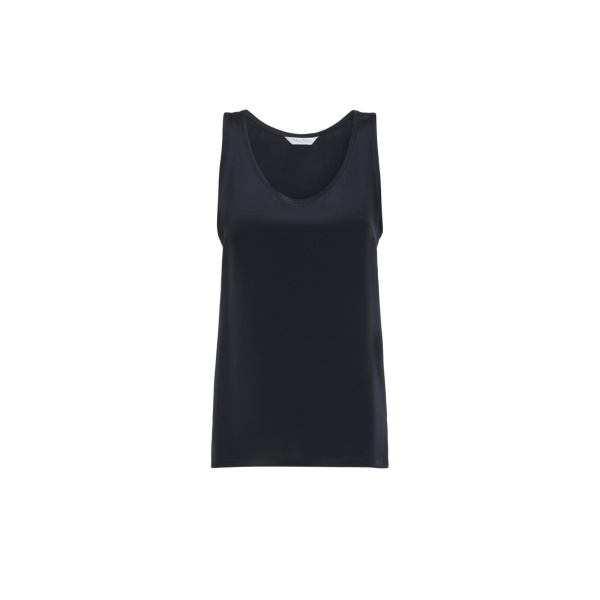 Max Mara Pavido Silk Crepe de Chine Top in Ultramarine | Blouse | Luxury Shoes 
