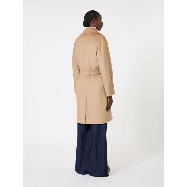 Max Mara Pedale Wool Wrap Coat in Camel | Wool Coat | Luxury Shoes 